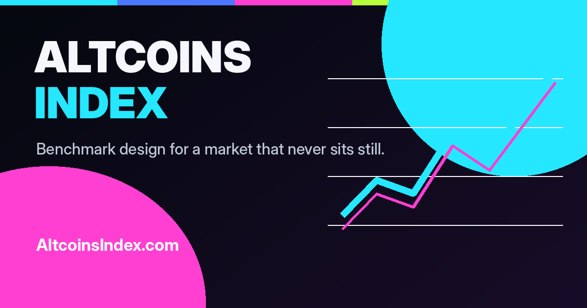 AltcoinsIndex.com benchmark design social card